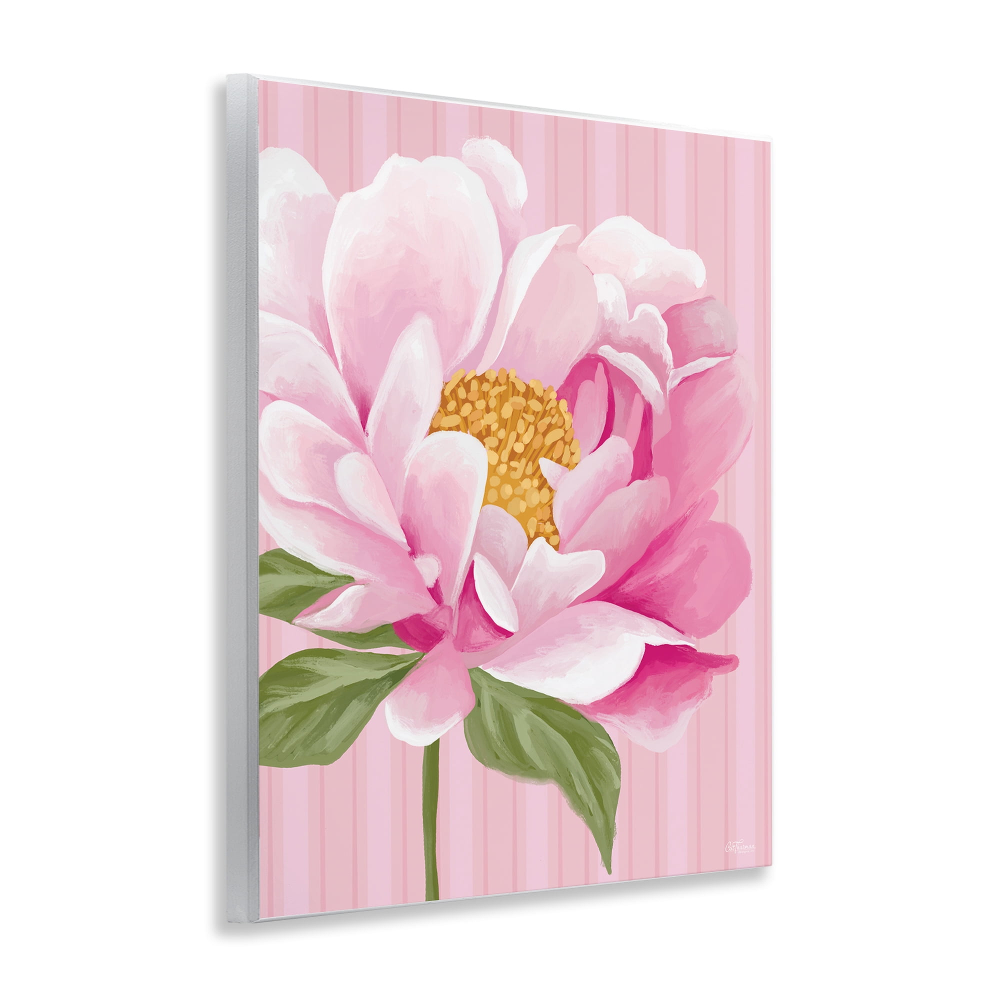 Stupell Industries Pink Carnation Bloom Botanical & Floral Painting Unframed Art Print Wall Art, 11 x 14