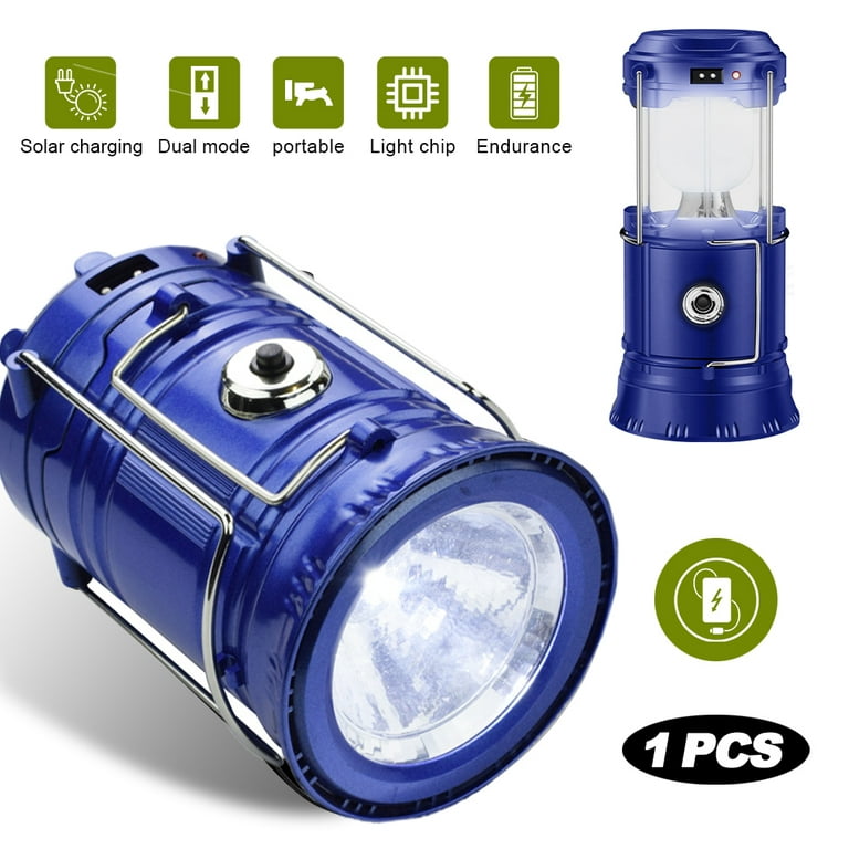 LED Solar Lantern Emergency - Camping Lantern for Power Outages Battery  Powered Flashlight Portable Rechargeable Survival Lights and Lanterns for  Home