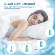 Ultra Soft Foam Earplugs, 38dB Highest SNR - 60 Pair, Comfortable Noise Cancelling Ear Plugs for Sleeping, Snoring, Travel, Concerts, Studying, Loud Noise, Work