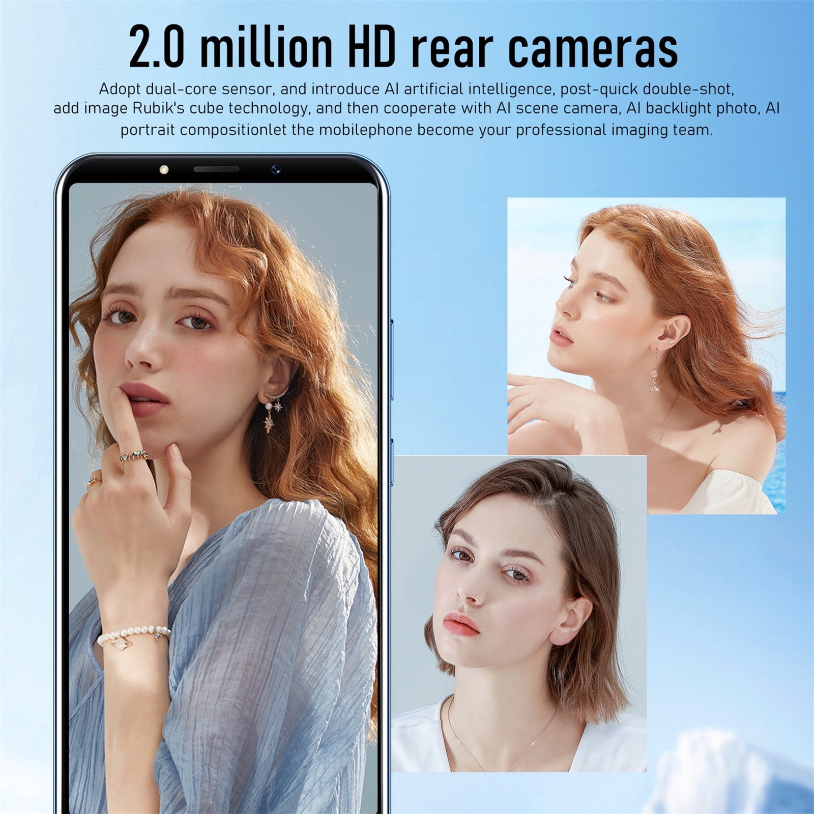 HOMBOTI Smart Phone Clearance Smartphone Straight Talk Unlocked Android Smartphone 8GB ROM+1GB RAM Android Phone 5IN HD Cell Phone 2MP Rear Camera System 1500mAh Phone Mobile Phone Large Storage