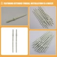 thumbnail image 6 of HOMOBABE 2Pcs Dual Flush Toilet Button Rods White Plastic For Bathroom Renovation, 6 of 8