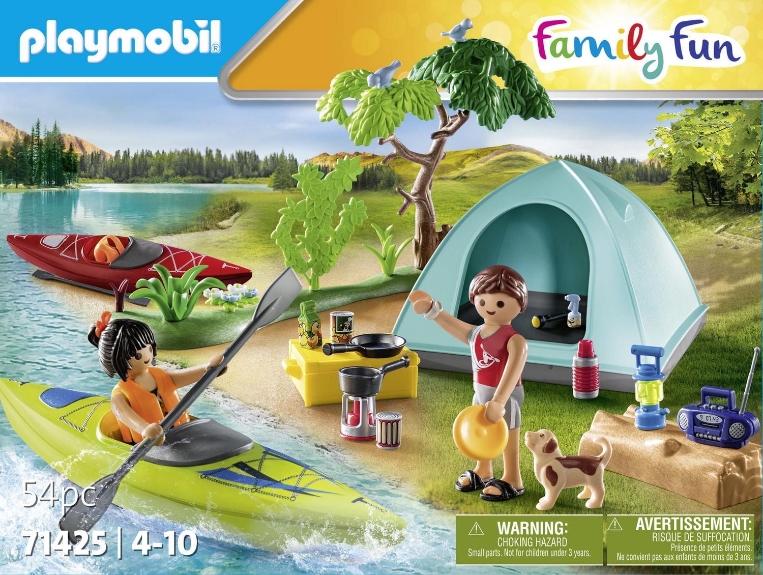 Playmobil Famille et tente jouet