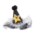 thumbnail image 1 of Fiudx Pinza para El Pelo de Año Nuevo, Diseño Único con Visera Dorada, Accesorio de Malla Cómodo, Imprescindible para Fiestas, Uso Diario, Eventos Nocturnos o Reuniones Especiales, Ideal para Adultos, 1 of 2