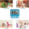 thumbnail image 5 of Digital Screen Kitchen Timer Large Display Digital Timer Square Cooking Count Up Countdown Alarm Clock Sleep Stopwatch Clock, 5 of 5