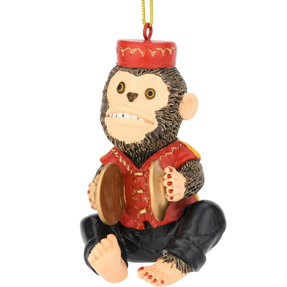 Tree Buddees Retro Wind up Toy Cymbals Monkey Funny Christmas Ornaments