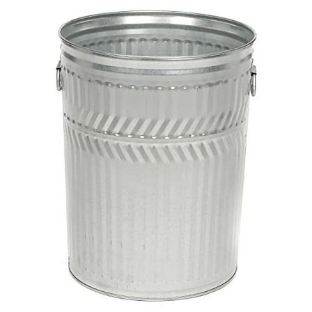 Galvanized Steel Garbage Can, Heavy Duty, 32 Gallon$$Household Cleaning Products & Supplies