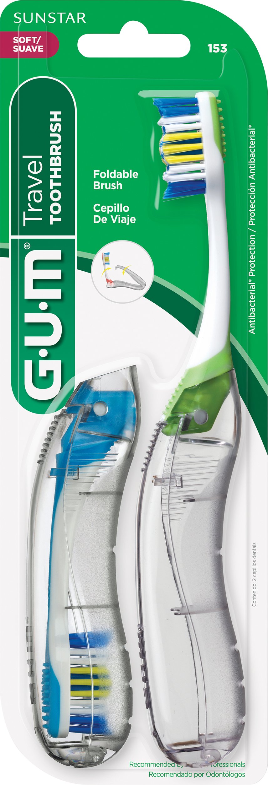 gum folding travel toothbrush