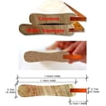 thumbnail image 2 of Widen Silk Stencil Screen Printing 5.2-inch-Wide Squeegee Wood Screen Ink Scraper (18-inch-Long(45cm) Widen Water Squeegee - 65 Durometer) 18-inch-long(45cm) 65 Durometer, 2 of 4