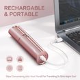 thumbnail image 5 of Painless Hair Removal for Women, Facial Hair Remover Devices Rechargeable, 2 x Replacement Heads Included, Best Womans Electric Face Shaver for Upper Lip, Chin, Mustache, with Flannel Bag by gurelax, 5 of 6