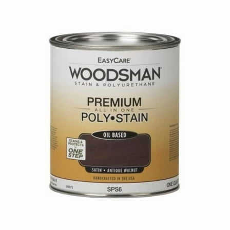 1 qt. Woodsman Stain & Polyurethane In One Oil-Base Stain, Antique Walnut