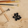 thumbnail image 1 of CIMAXIC 100 Pcs Capuchons Ronds en Plastique Noirs pour Boulons Durables Résistants aux Intempéries Protège-Vis, 1 of 8