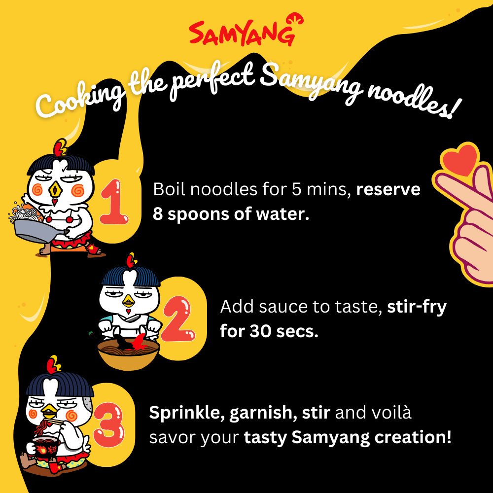 SAMYANG Buldak Carbonara + Hot Spicy Chicken Flavor Ramen, Stir Fried Instant Noodle 10-PACK 4.94oz (140 g)