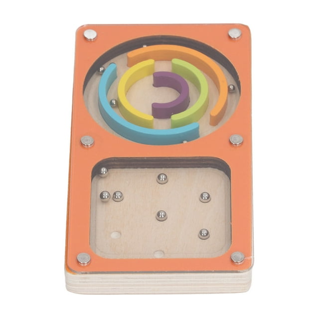 Juego de pinball para niños, juego de pinball portátil para niños, juguete de pinball portátil de madera, laberinto de pinball portátil, probado profesionalmente