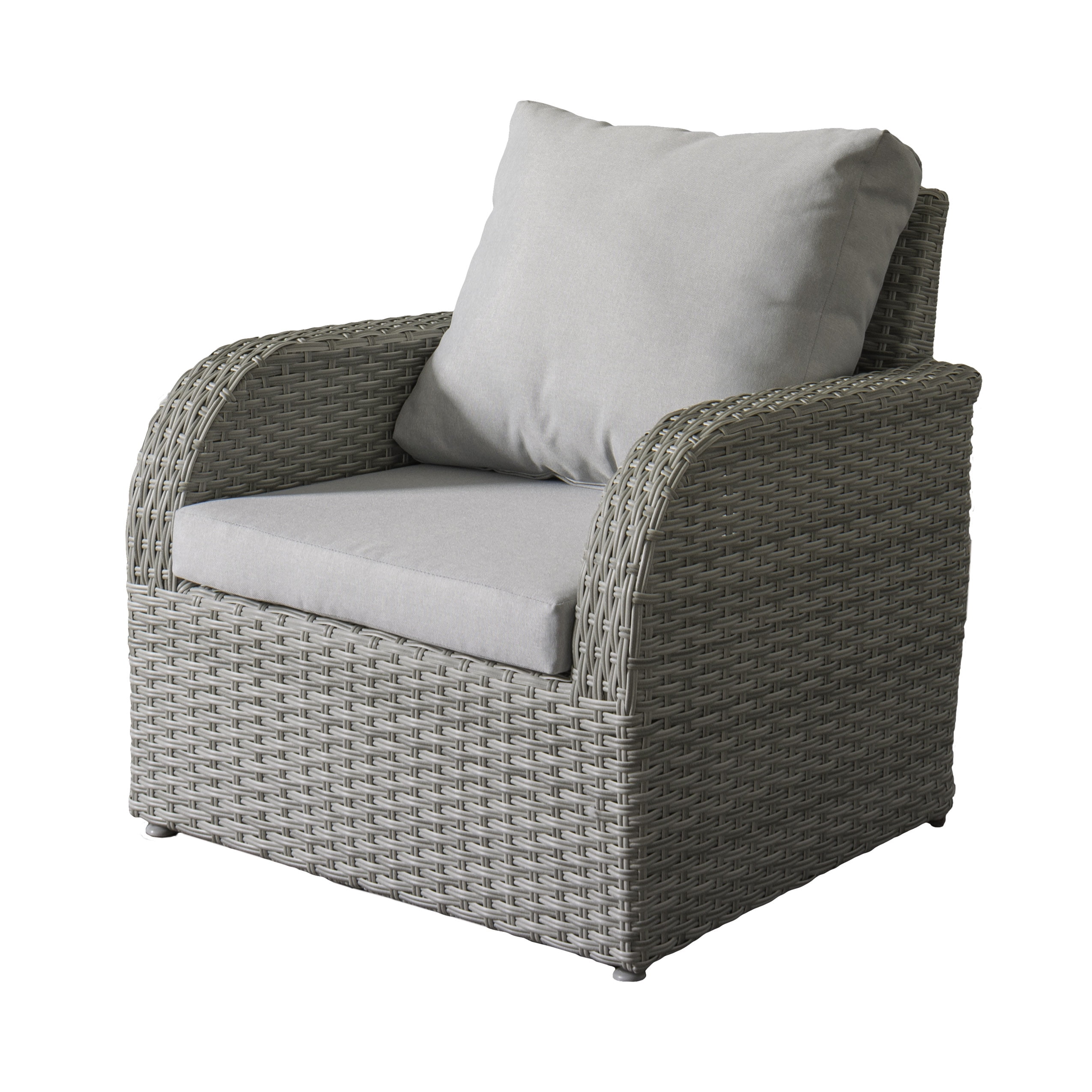 CorLiving Weather Resistant Resin Wicker Patio Chair - Walmart.com