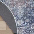 thumbnail image 6 of Nicole Curtis Machine Washable Series 1 4' x Round Ivory Navy Vintage Indoor Rug, 6 of 9