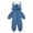 Light Blue Stitch, variant on Mickey Mouse Pluto Newborn Baby Boys Zip Up Coverall White Newborn