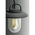 thumbnail image 2 of Progress Lighting Beaufort 1-Light Medium Wall Lantern, Steel, Black Finish, Seeded Glass Shade, Wet Rated, 2 of 6