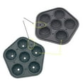 thumbnail image 6 of Vikakiooze Ice Mold Tray Silicone Basketball-Shaped Cake Ice Cream Maker Kitchen Tool, 6 of 9