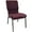 Grape/ Silver, variant on Flash Furniture Advantage 18.5" Fabric Church Chair in Maroon with Book Rack