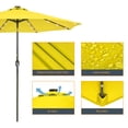 thumbnail image 3 of CHYVARY Outdoor LED 9Ft Patio Table Umbrellas with Solar Lights and Tile Button for Garden, Deck and Poolside,Yellow, 3 of 8