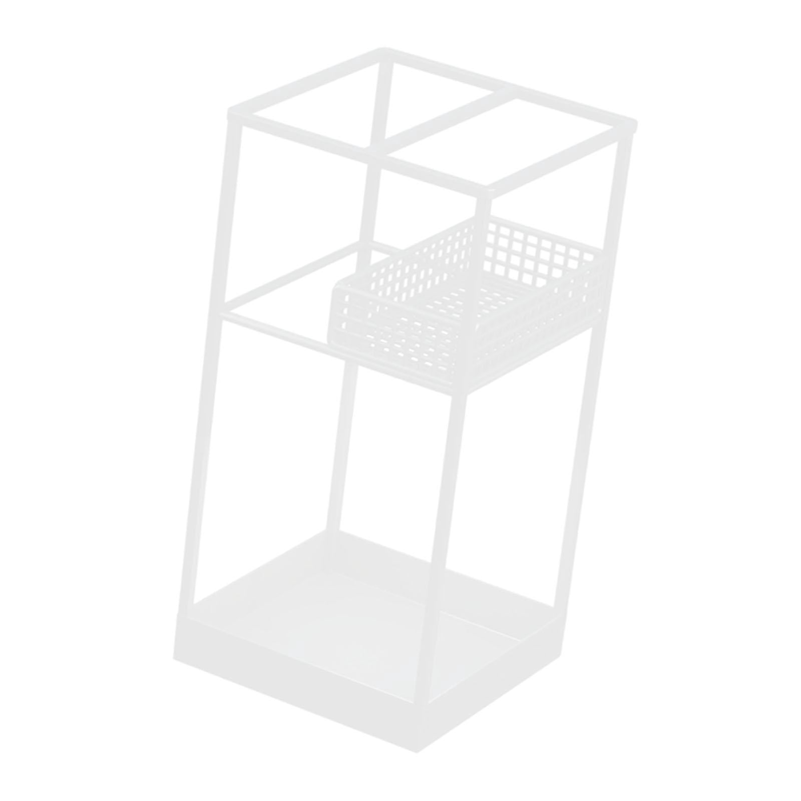 Fiocias Umbrella Stand Stable Space Saving Portable Convenient Umbrella Organizer Holder White
