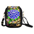 thumbnail image 1 of Bolso de hombro para mujer, patrón de peonía para viajes al aire libre, regalos para damas Púrpura Zulema Bolso de hombro para mujer, 1 of 8