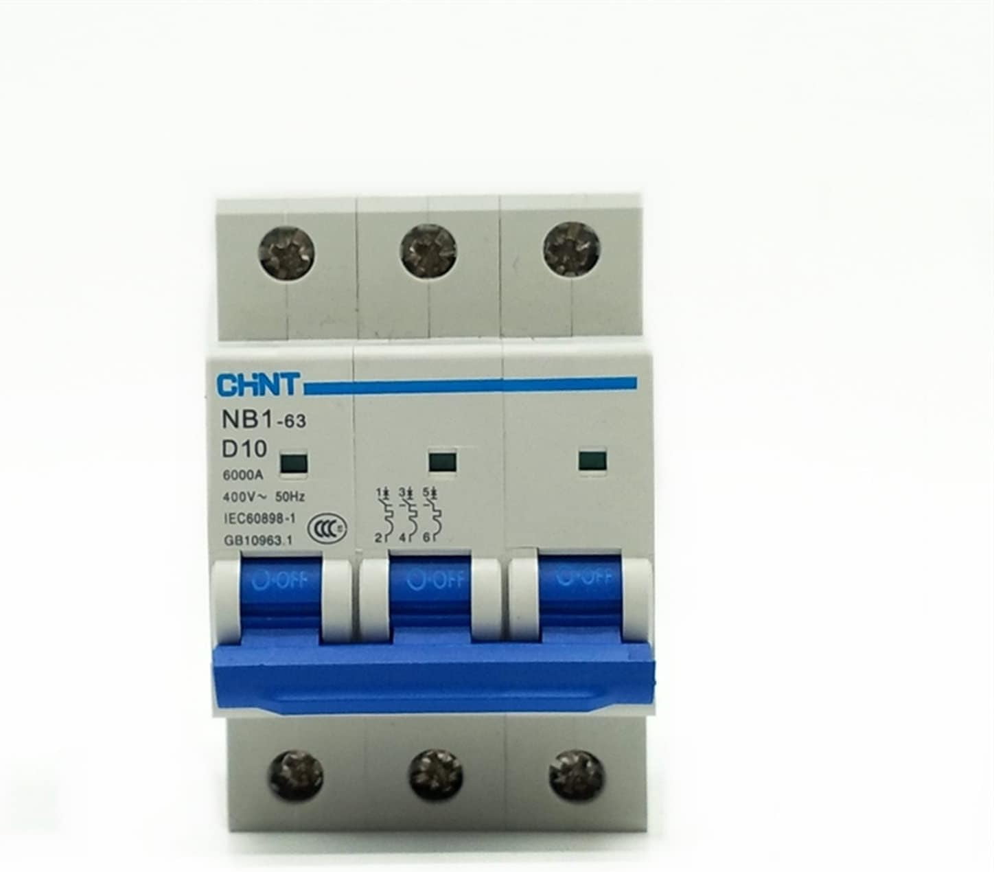 Circuit Breaker NB1-63 Mini Circuit Breaker 3 Poles 6KA C6A C10A C16A ...