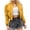 Yellow, variant on Women's Solid Color Puffer Jacket Women Short Bomber Jacket Stand Collar Zip Up Padded Coat Loose Casual Warm Jacket For Ladies Autumn Winter Yellow XL