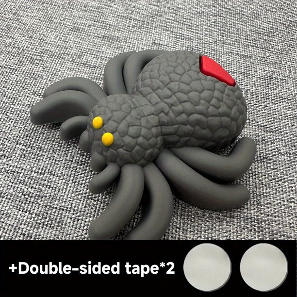 Tope de puerta anticolisión con diseño de araña de dibujos animados: amortiguador de pared con absorción de impactos for reducción de ruido y seguridad