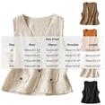 thumbnail image 3 of PBFRDSJ Cotton Linen Vest for Women Summer Sleeveless V Neck Button Down Tank Tops Lightweight Business Casual Jacket with Pockets, 3 of 9