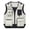 c01White, variant on USNSM (S-5XL) Men's Big and Tall Mesh Vests Casual Outdoor Lightweight Quick Dry Work Travel Photo Cargo Jacket Multi Pockets Orange XL