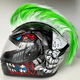 thumbnail image 4 of Peluca Punk de Velcro para motocicleta, casco con cabeza de gallo, decoración, cabeza de cóctel, peluca de fibra química, Multicolor, 4 of 4