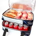 thumbnail image 5 of Ice Hockey Double Layered Insulated Refrigerated Lunch Bag with Large Capacity - Hand Carry Meal Bag - 7.1x11.4x16.1 Inches, 5 of 6