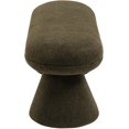 thumbnail image 4 of Meridian Furniture Banc en Tissu Teddy Faux Shearling Vert Tambour, 4 of 6