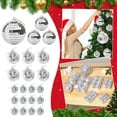 thumbnail image 4 of Zmeidao 12Pcs Mirror Disco Ball Silver Hanging Ornaments Reflective Mirror Christmas Balls, Suitable for Christmas, Wedding, Family Party Decoration 0.8in, 4 of 4
