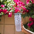 thumbnail image 2 of Leopard Print Tumbler with Handle 30oz - Insulated Stainless Steel Travel Mug with Flip Straw Lid | Cheetah Cup for Hot & Cold Drinks, 2 of 6