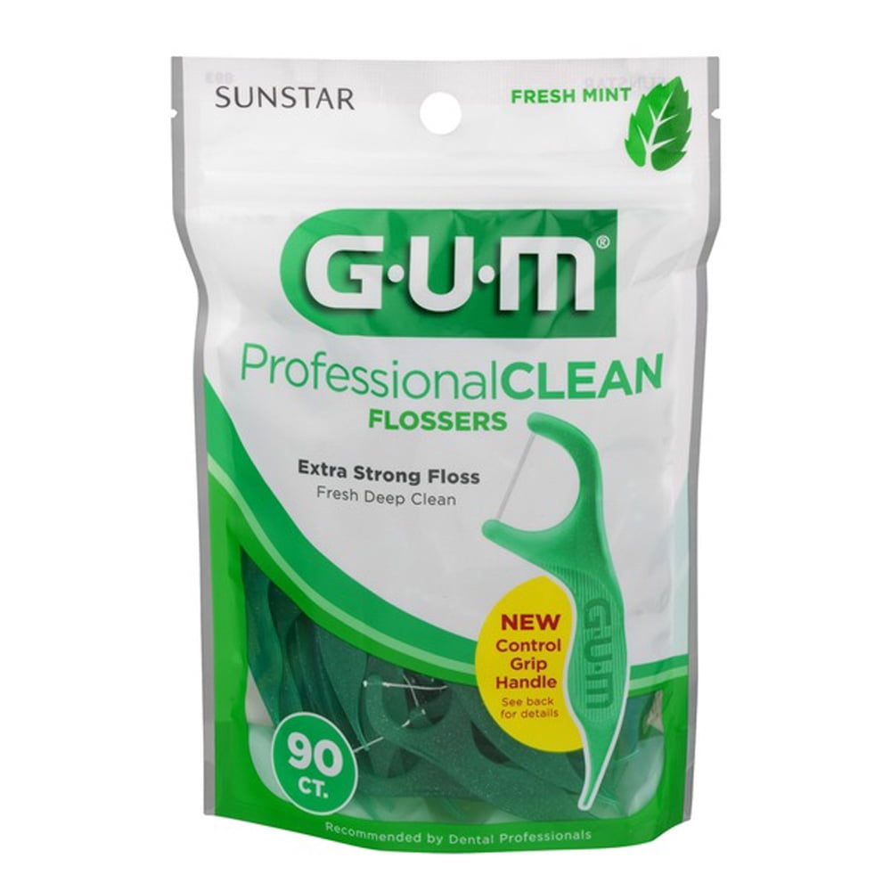 GUM Professional Clean Flossers Fresh Mint 90 CT