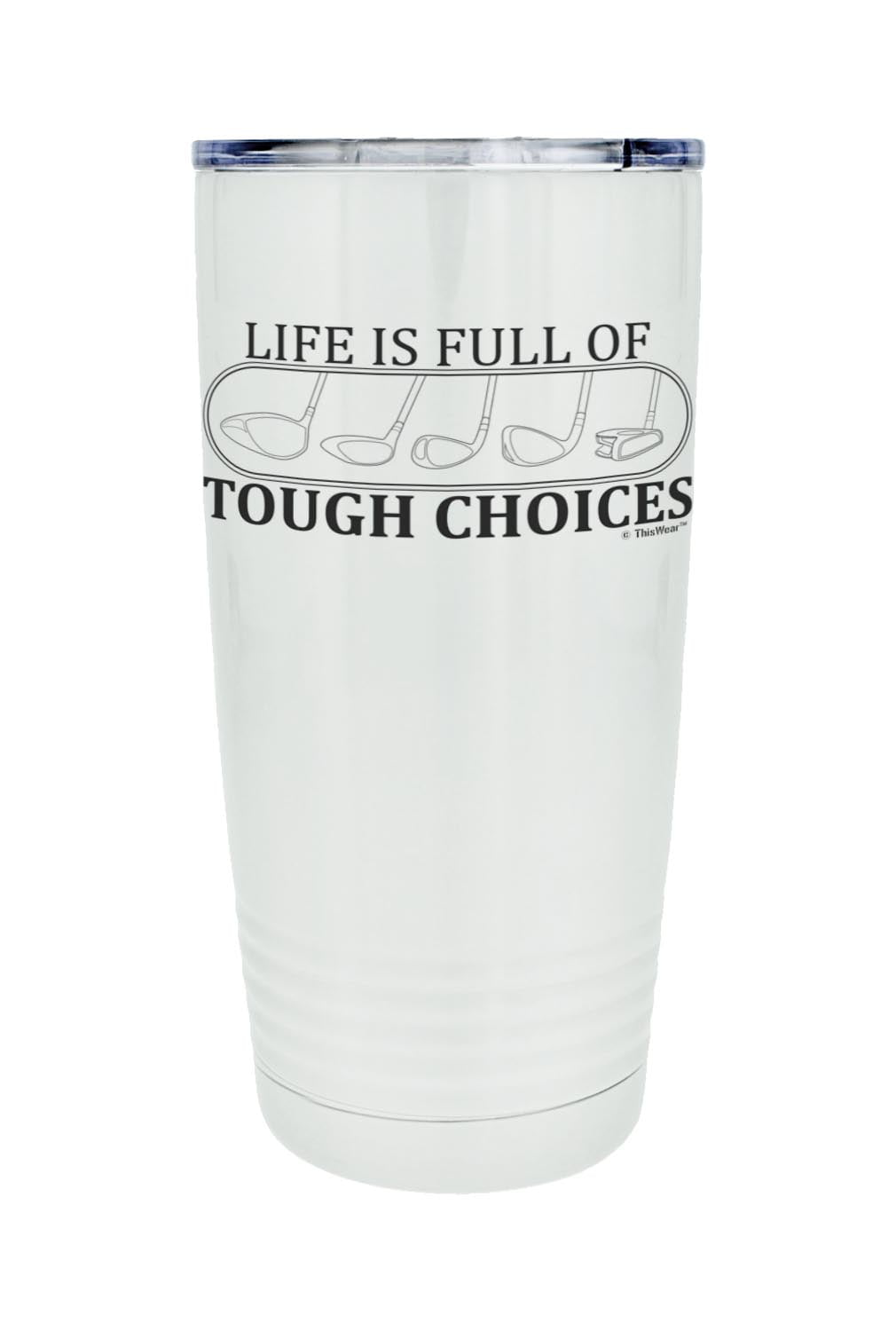 ThisWear Retirement Gifts for Men Life Is Full Of Tough Choices Fishing  Lures 20oz Stainless Steel Insulated Travel Mug with Lid 