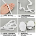 thumbnail image 4 of 2 Rolls Herringbone Cotton Webbings 1.2cm(1/2") Wide White Cotton Twill Tape Ribbons Cotton Herringbone Cords for Wrapping Gifts DIY Crafts 49 Yards(45m)/Roll, 4 of 7