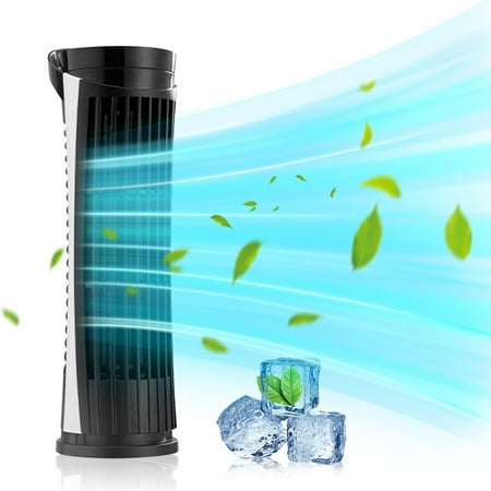 

Bladeless Tower Fan USB Desk Cooler Portable Small Quiet Office Vertical Electric Fans Personals Conditioner Fan For Bedroom Home Office Room
