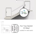 thumbnail image 4 of Smart Switch,90-250v Wifi Dimmer 2 Way Switch App Remote Function Dimmer Dimmer Switch Way Switch Voice Switch Switches 2 Switches 2 Way Switch Voice App Huiop 90-250v Dimmer Towel Bar Bath Adben, 4 of 7