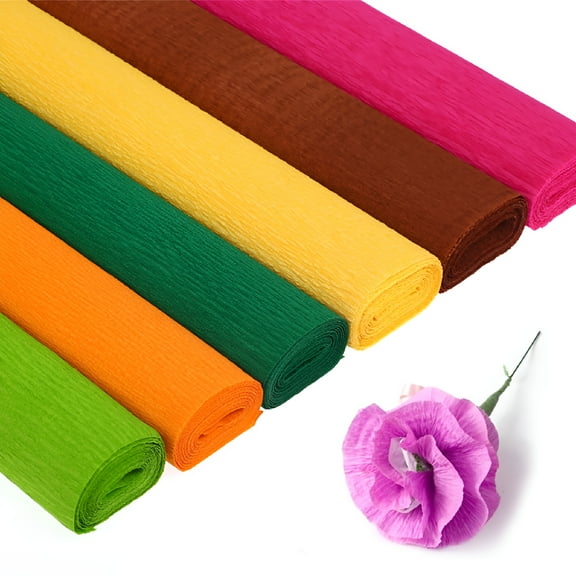 CCOCC Folding Origami Crinkled Crepe Paper DIY Flower Wrapping Kids Handcrafts Supply