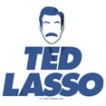 thumbnail image 2 of Men's Ted Lasso Silhouette Outline Face Logo  Graphic Tee White Large, 2 of 5