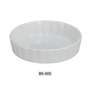 5.5 oz Porcelain Quiche Dish, Super White - 5 x 1 in. - Pack of 24