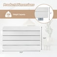 thumbnail image 3 of Topcobe Waterproof HIPS Spa Shower Mat for Bathroom with Non Slip Foot Pads, Easy Clean Indoor & Outdoor Floor Mat for Spa, Sauna, Pool, White, 3 of 9