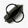 thumbnail image 3 of Michael Kors by Veronica Women's Saffiano Leather Dome Satchel, Black and Gold, 3 of 5