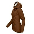 thumbnail image 6 of HANXIULIN Women Plus Size Winter Overcoat Women's Jacket Thick Outwear Plush Lined Hooded Coat Warm Trench Women's Coat Khaki 5XL, 6 of 7