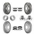 thumbnail image 1 of Transit Auto Front Rear Wheel Hub Bearing Assembly Coated Disc Brake Rotor and Semi-Metallic Pad Shoe Kit (10Pc) for Car 2018-2020 Ford F-150 RWD with Electric Parking Left Right Side KBB-129780, 1 of 10