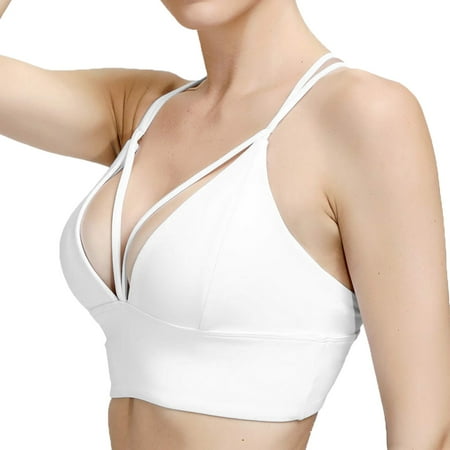 

Aayomet Bras For Women Women s Leisure Practice Yoga Sports Underwear Daily Skin Friendly Soft Fitness Beauty Back White X-Small