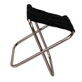 thumbnail image 3 of Kenally Silla plegable Mini tamaño Estructura plegable Banco de camping Taburetes de picnic Senderismo Bancos plegables Taburete de exterior Muebles Artesanía plata + negro Kenally TO005270-02, 3 of 6
